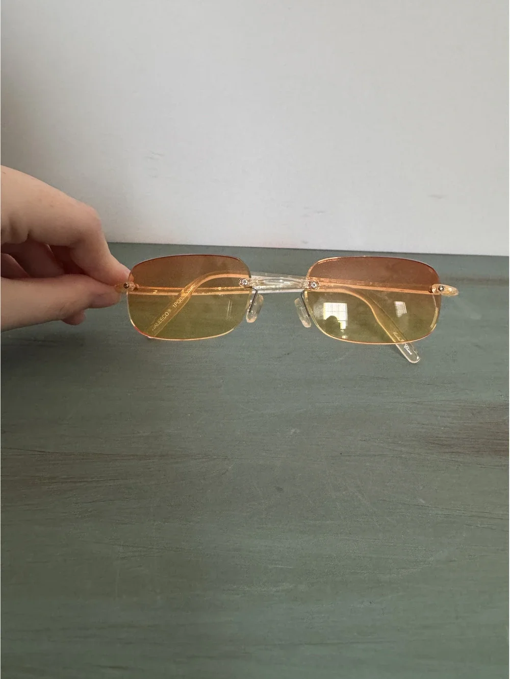 Y2K Ombre Orange Sunglasses